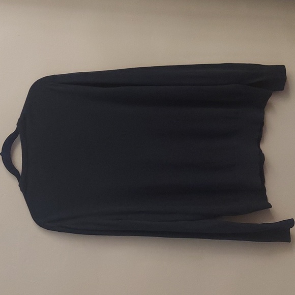 BANANA REPUBLIC LUXURY BLEND Navy  V Neck Long Sleeve Silk/Cashmere Sweater - Picture 9 of 9